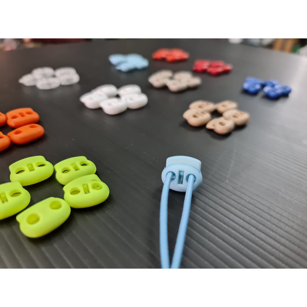 50pcs Stopper Compo MIX WARNA / Stopper Tali Masker