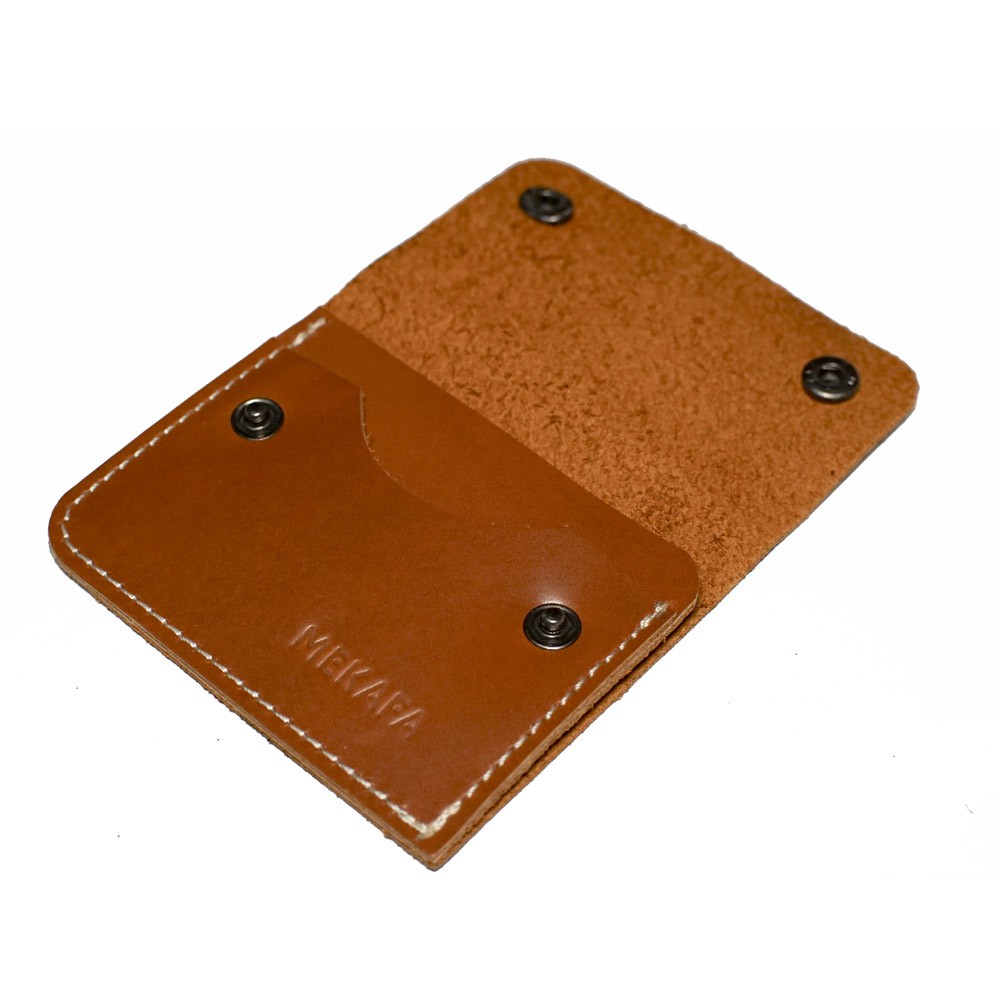 Mekafa - Gunic Card Holder Leather Brown/Tempat Kartu nama Kulit Asli 100%