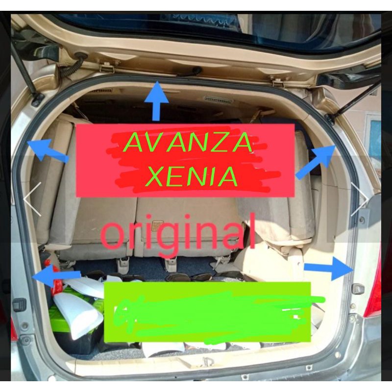 karet bagasi karet pintu bagasi belakang toyota daihatsu avanza xenia