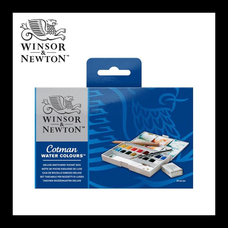 

PROMO WINSOR & NEWTON COTMAN WATERCOLOURS - DELUXE SKETCHERS' POCKET BOX PERALATAN MELUKIS MURAH