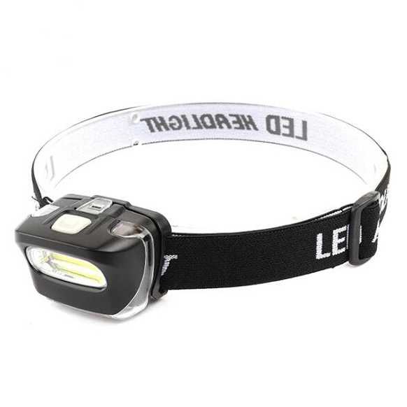 Senter Kepala Headlamp Outdoor COB LED Baterai AAA Albinaly - TG-005