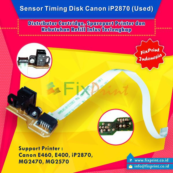 Sensor Timing Disk   Pembaca Sensor Encoder Bulat Canon E460 ip2870 mg2570 mg2470 e400 Cabutan Mura