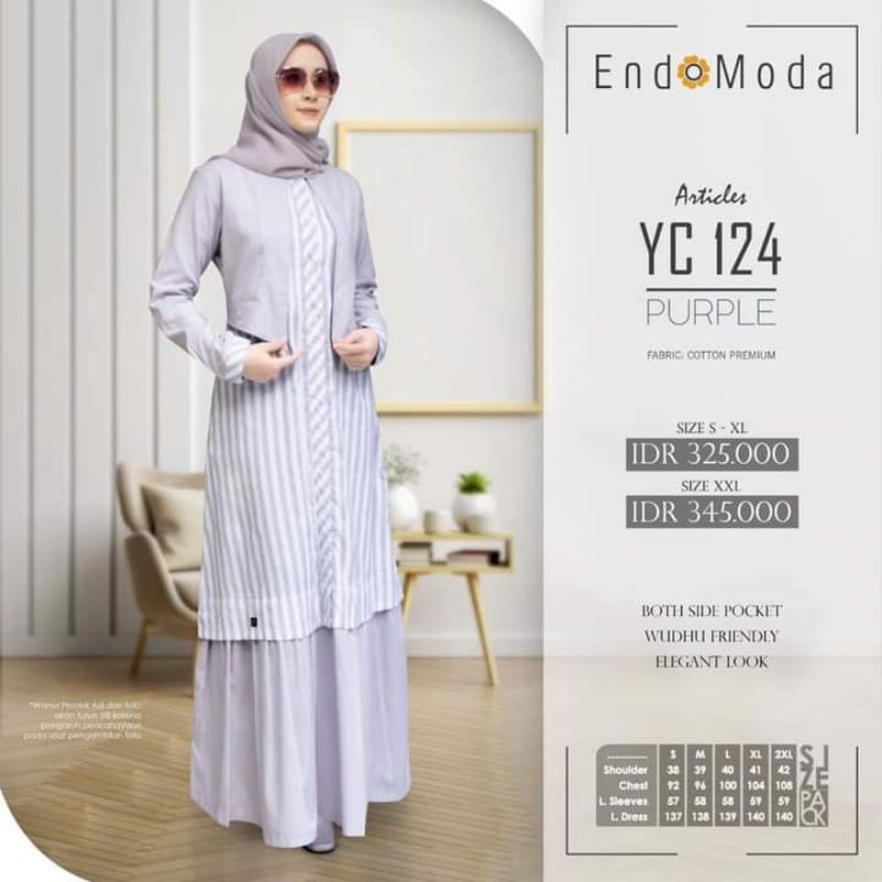 Gamis Endomoda terbaru / Endomoda Yc 124
