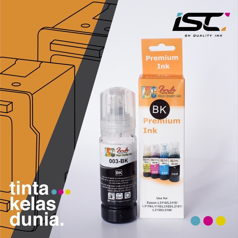 Tinta ISC INK Epson 003 BK 70ML