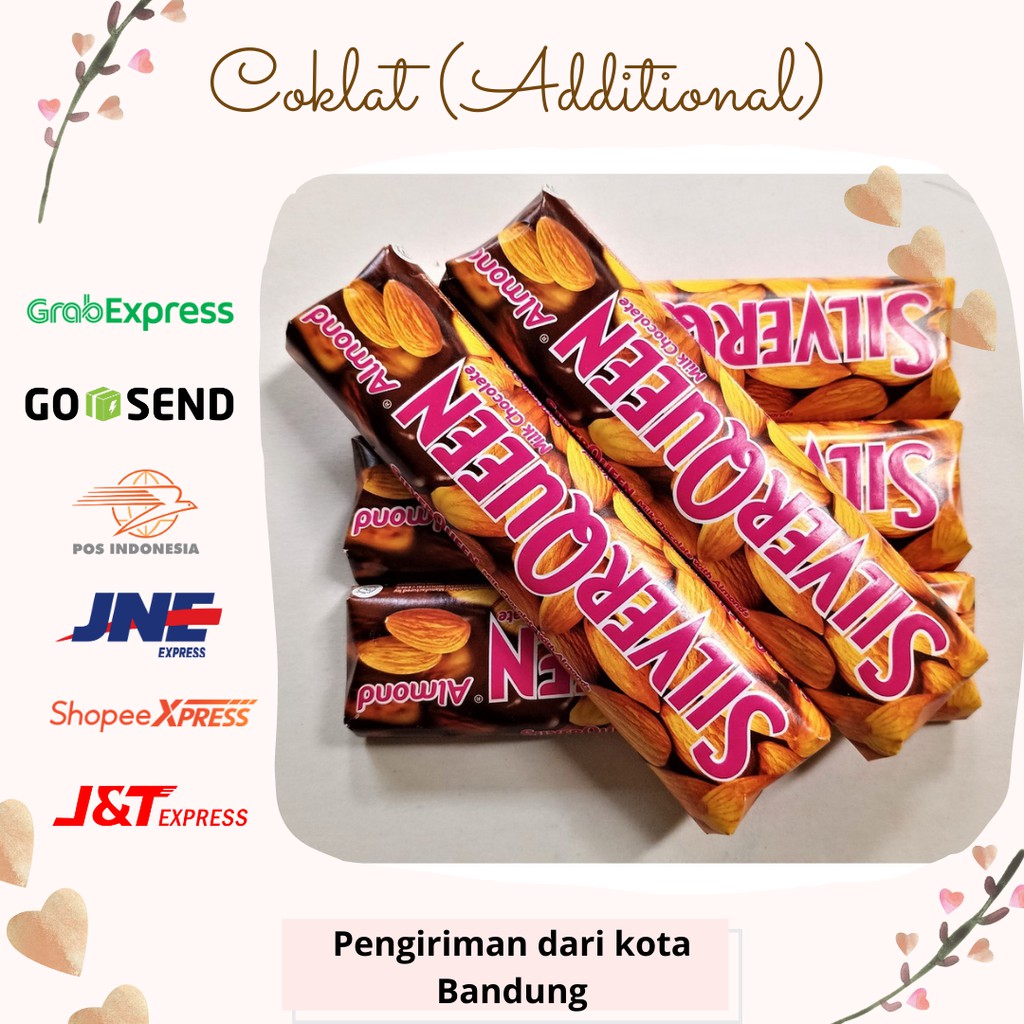 

Coklat Silverqueen Kacang Almond 30gr Additional (Tambahan pada buket)