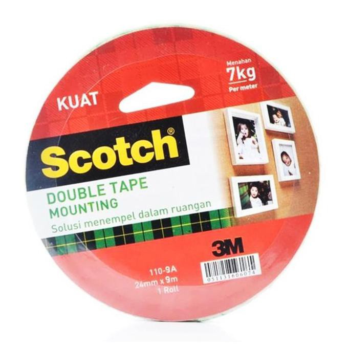 

OPEN DS Double Tape 3M Scotch Mounting Tape 110-9A 24mm x 9M - 1 Each