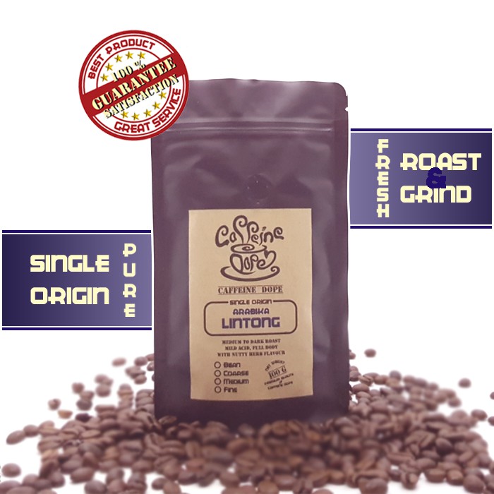 

Kopi Arabika Lintong 100 Gr Single Origin - Bean/Biji & Ground/Bubuk