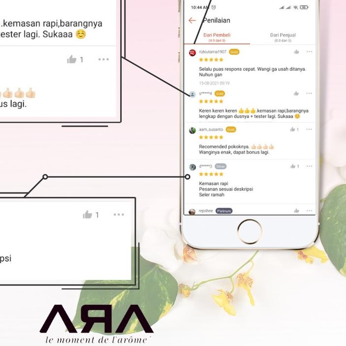 ▲ ARA Parfum Pengharum Mobil Botol Gantung Mewah Baccarat Rouge 540 Inspired ☇