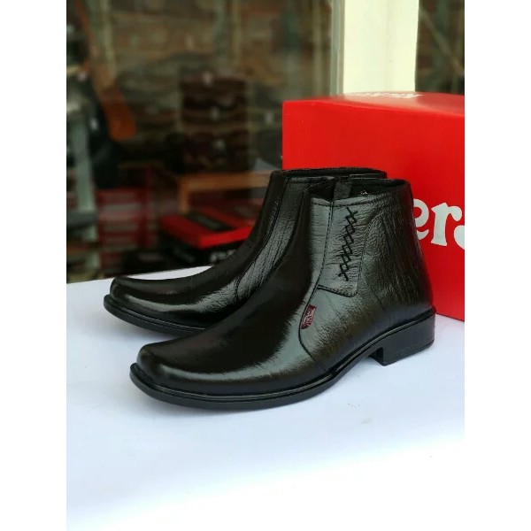 sepatu pantofel tinggi pria/sepatu formal tanpa tali/sepatu PDH pria RST03