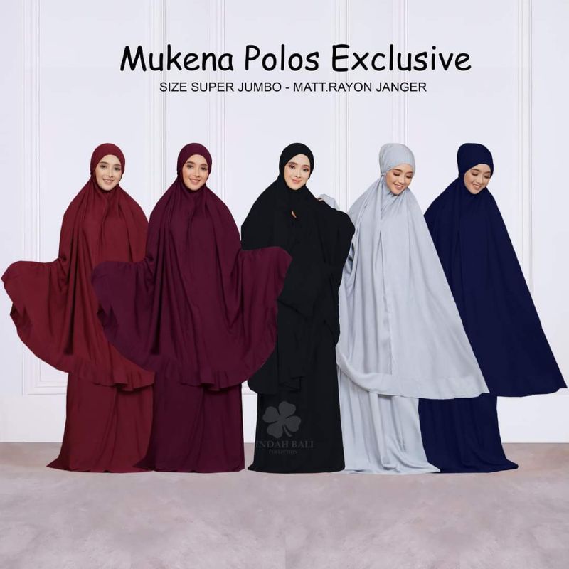 Mukena bali POLOS PREMIUM