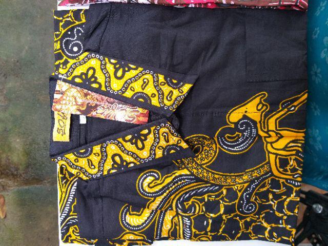 Kenongo Kemeja Hem Pendek Padi Pekalongan M L Xl Murah Keren Batik