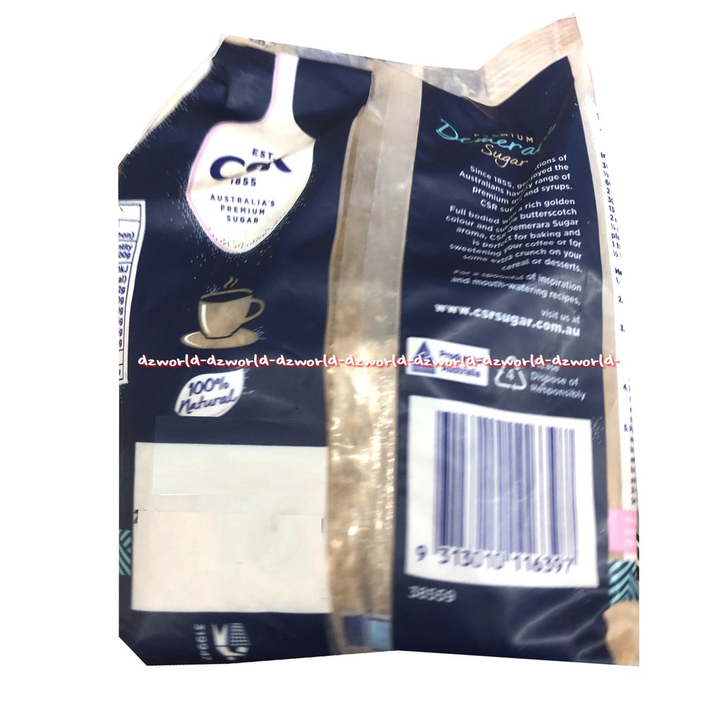 CSR Premium Demerara Sugar 375gr Gula Premium Australia Sugars Gula Putih Import C S R Demera Sugars Ceesar