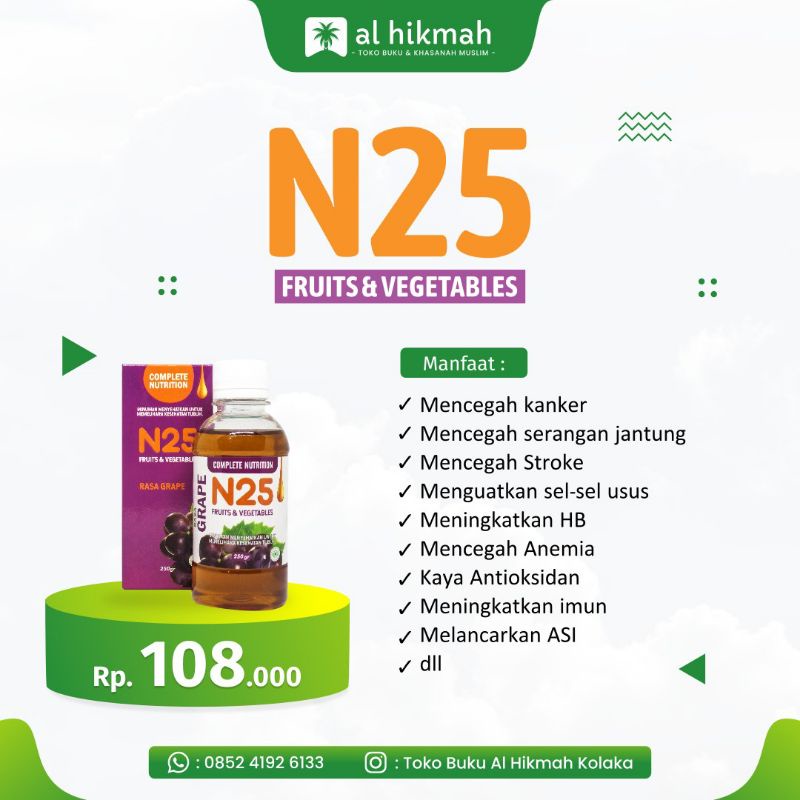 

Madu N25/ Mengandung 25 Buah Dan Sayuran