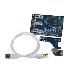 PCI EXPRESS MULTIPLIER PCIE Port 1x To 3x Plus Kabel USB