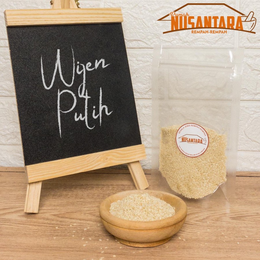 

Wijen Putih Premium Quality White Sesame Seed Kualitas Terbaik 100gr