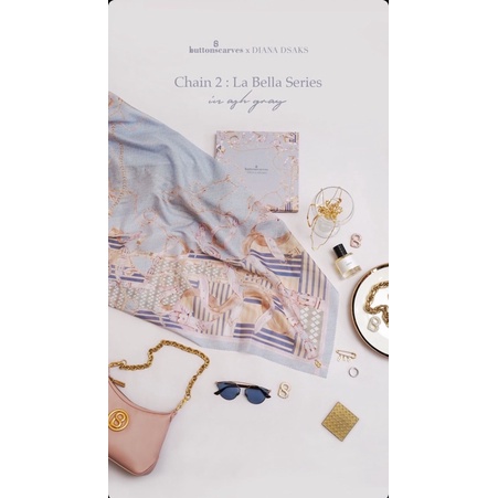 The Chain 2 La Bella Scarf Series Buttonscarves by Buttonscarves