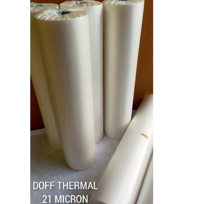 

☇ 21 MICRON DOFF PLASTIK LAMINASI / PLASTIK LAMINASI PANAS BOPP THERMAL DOFF ➣