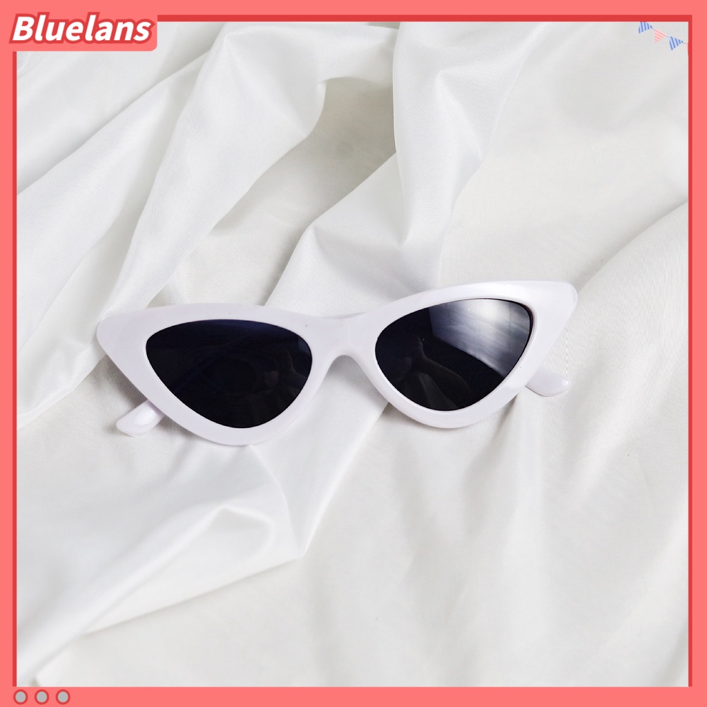 Bluelans Retro Funny Unisex Anti Sun Narrow Cats Eye Plastic Frame Sunglasses Eyewear