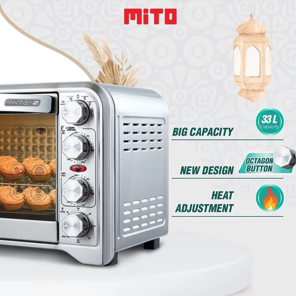 OVEN MITO FANTASY 2 MO-888 33 Liter - ORIGINAL GARANSI RES9MI8