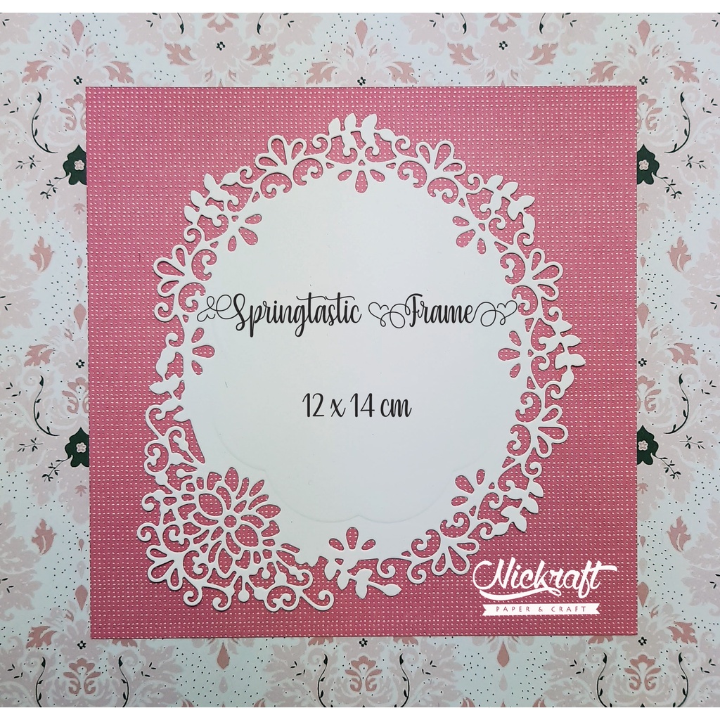 

SPRINGTASTIC FRAME - Hiasan Scrapbook Label Oval