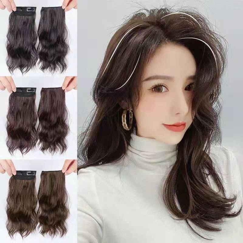 1pc Wig Rambut Keriting Model One Piece Untuk Wanita