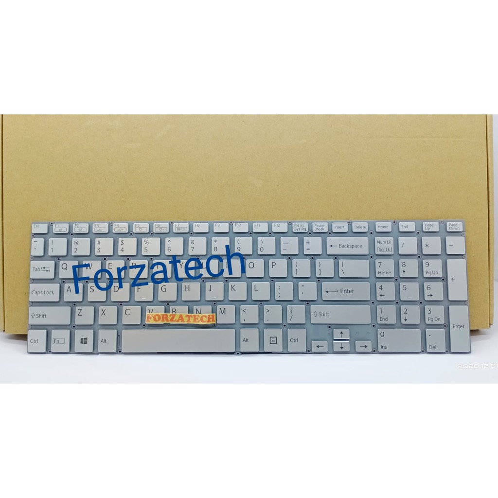 SONY Keyboard Laptop VAIO Fit 15 SVF15A SVF15E SVF15A1M2E SVF15A1Z2E US (NO Frame) SILVER - NEW