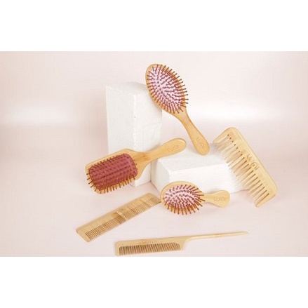 Lumi Bamboo Oval Brush - Hair Brush / Sisir Rambut