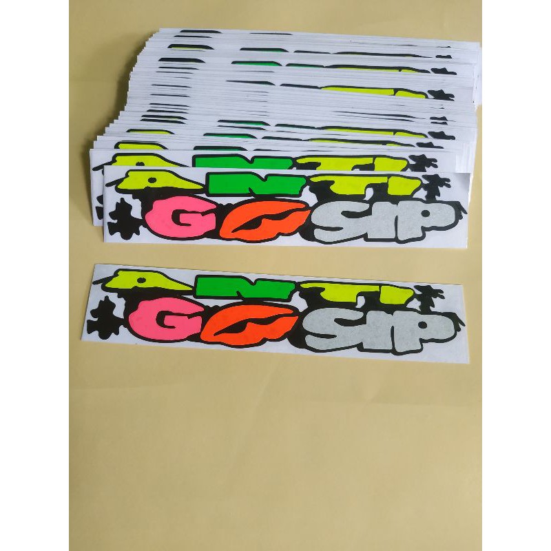 

cutting sticker anti gosip truck