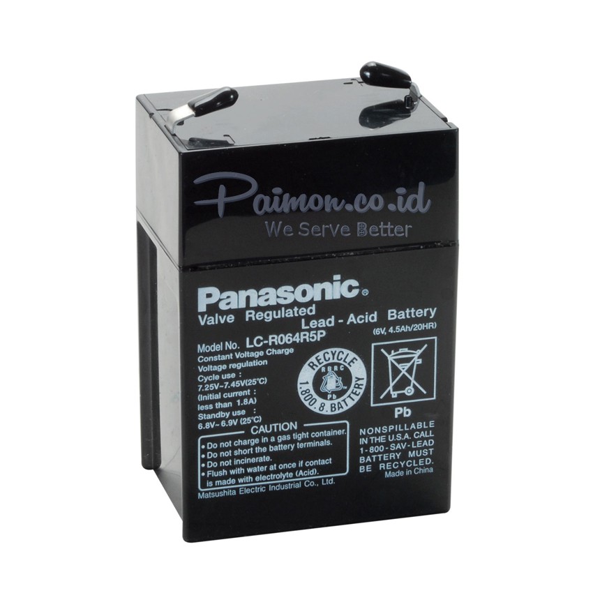 Panasonic Aki kering 6V 4.5 Ah