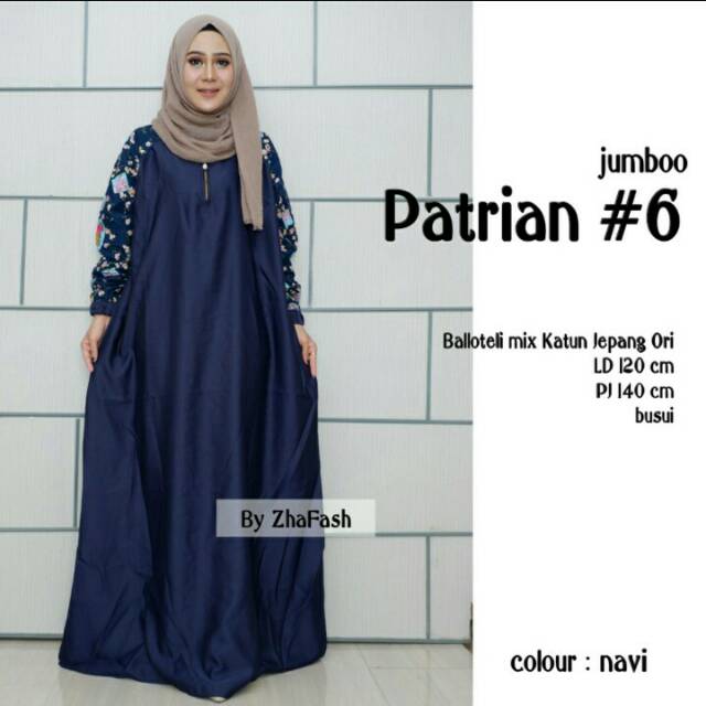 Gamis Patrian/Gamis Polos Jumbo/Gamis XXXL/Gamis Jumbo/Gamis Bigsize