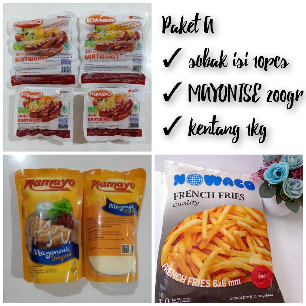 

Paket A Frozen Food/Makanan Beku sosis nayonies kentang