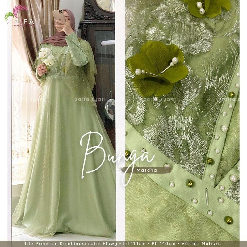 Seroja Dress Bunga Maxy Gamis Nauren brukat tutu aplikasi mutiara seroja maxi gamis brukat motif bunga gamis kondangan cantik seragamm pernikahan outfit bridesmaid gamis muslimah dress muslim gaun pesta mewah wedding dress gamis lebaran anak perempuan