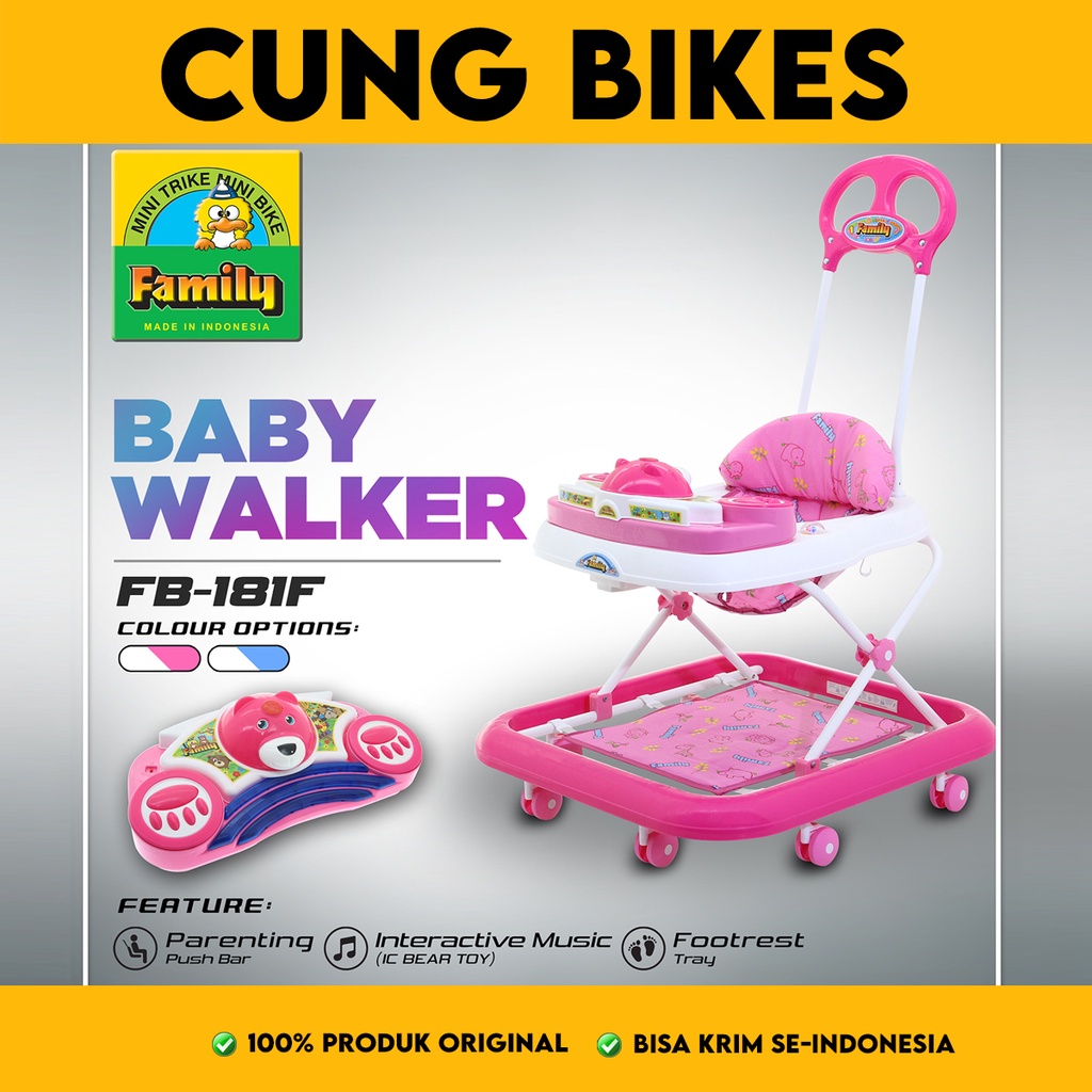 Baby walker Family 181F - babywalker Family 181F mainan bayi belajar jalan