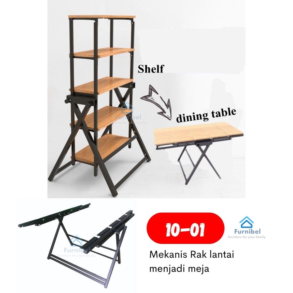 Mekanis 10-01 Floor shelf table mechanism - mekanis meja, hanya mekanisnya saja