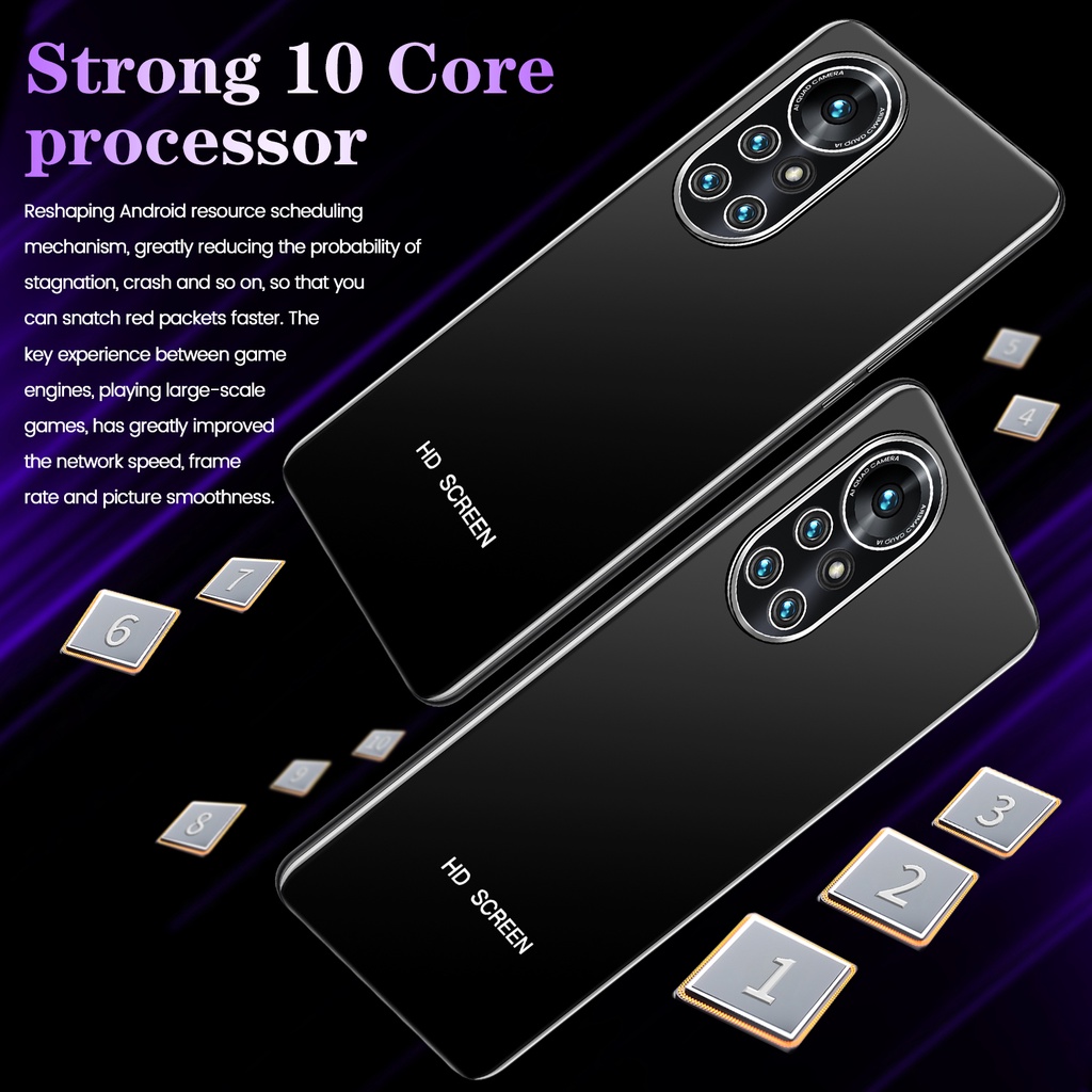 【Hot Sale】2022 smartphone murah asli nowa 8 pro 8 + 256GB 6.5Inci 5G layar tinggi android 10.0 bisa COD ponsel pintar Best Gaming Performance Cellphone