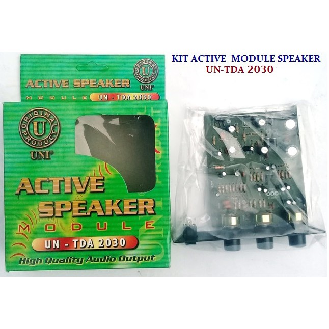 KIT Modul ACTIVE MODULE SPEAKER  Power Aktif Potensio 3Pin Tone Control Treeble Bass  UN-TDA 2030