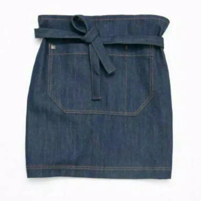 MONOLOG Half Waist Denim Apron Canvas Celemek Setengah Badan Waiter