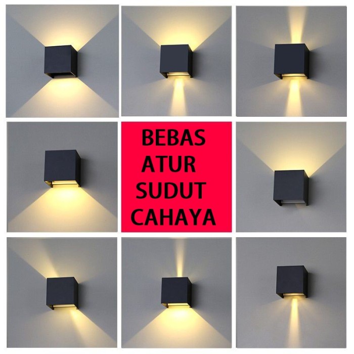 LAMPU INDOOR MODERN / LAMPU DINDING LED MINIMALIS / LAMPU DINDING  / LAMPU DINDING SUDUT CAHAYA DAPAT DIATUR