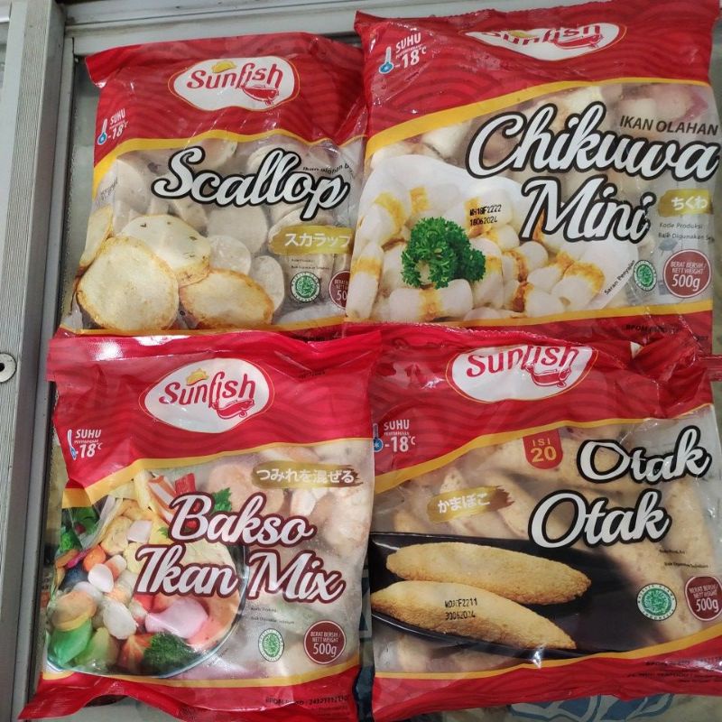 

sunfish chikuwa scallop otak lancip baso mix 500gr