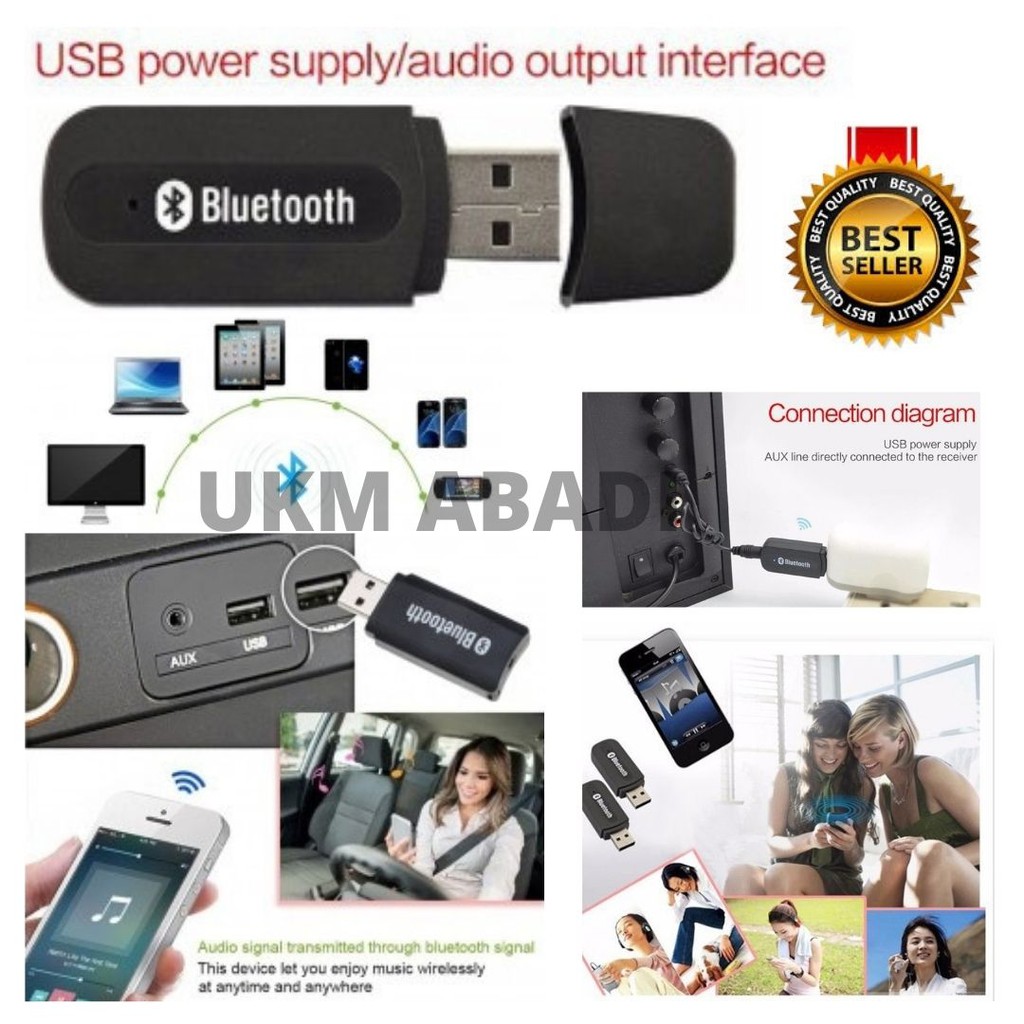 Wireless Bluetooth USB Receiver Mobil Car Home Speaker OMSK7WBK 111141