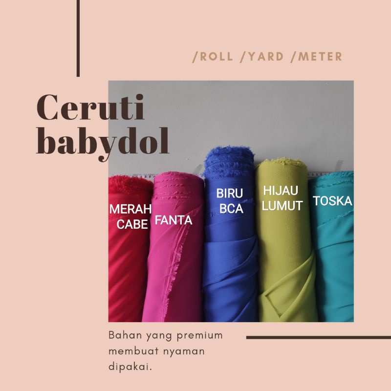 kain ceruty  babydoll armani  ( 0.5 METER )