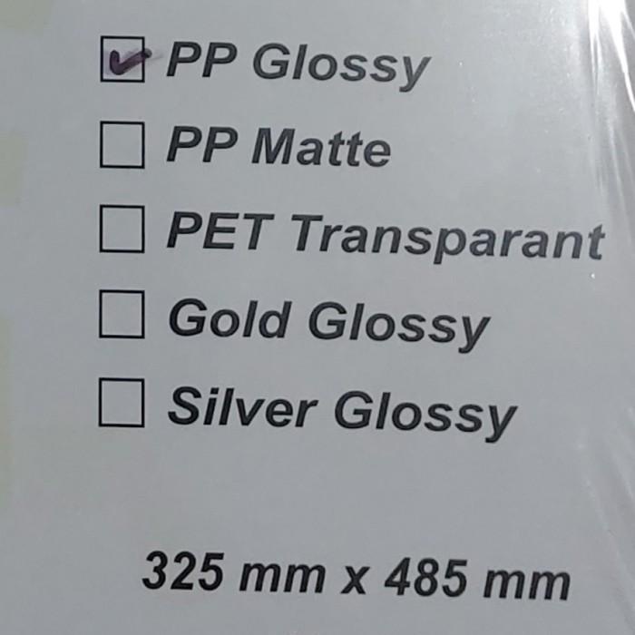 

STICKER VINYL LASER A3+ GRAFTAC PUTIH GLOSSY (ISI 100)