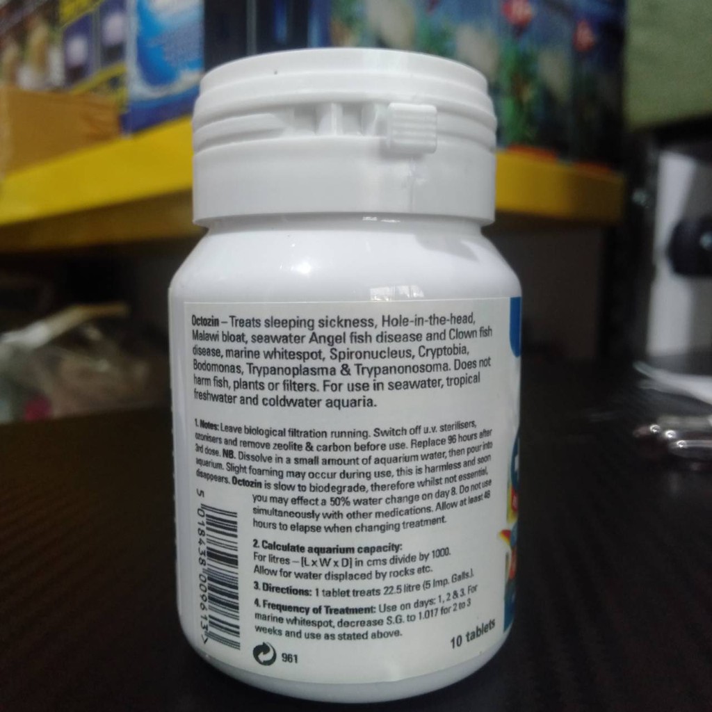 OCTOZIN WATERLIFE ISI 10 TABLET OBAT UNTUK INFEKSI PADA IKAN