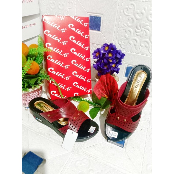 sandal cewek wedges calbi hak 5cm-5
