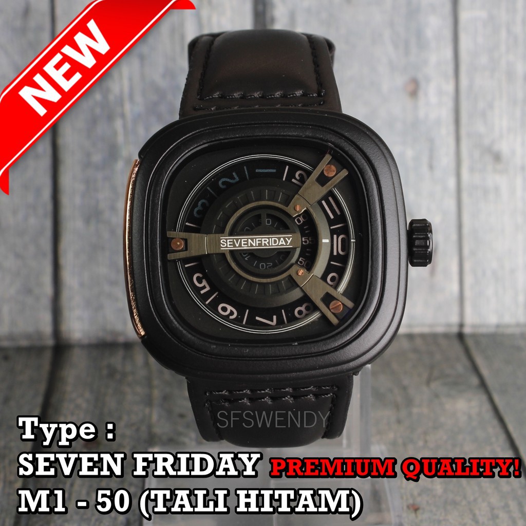 SEVENFRIDAY M1-02 Kulit Sapi ASLI AUTHENTIC LEATHER Jam tangan pria PREMIUM Quality