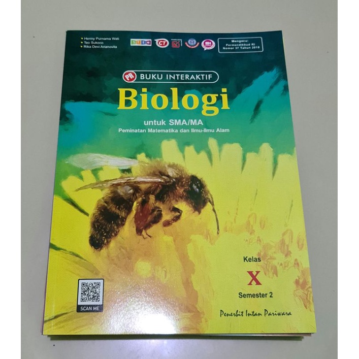 Buku PR LKS interaktif biologi kelas X, 10 semester 2 (K13 revisi) intan pariwara, 2020