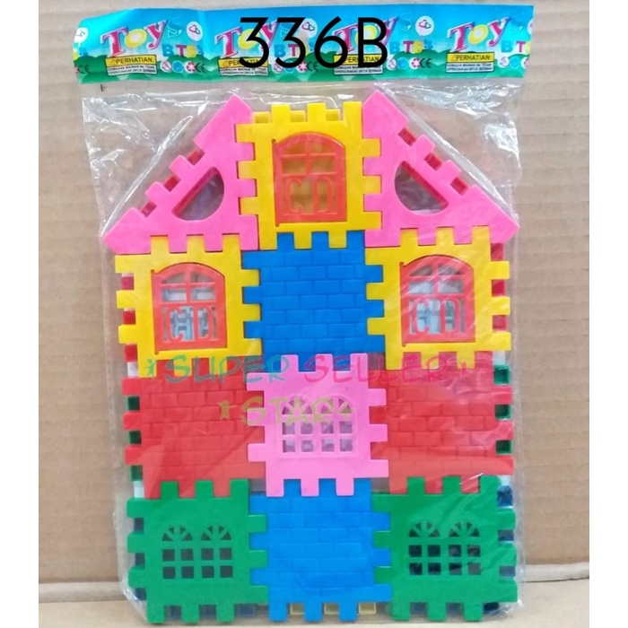 MAINAN EDUKASI ANAK PUZZLE RUMAH / MAINAN BLOCK PUZZLE RUMAH