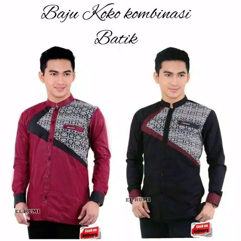 baju Koko pria dewasa,baju Koko model terbaru,baju Koko kombinasi,baju Koko motif