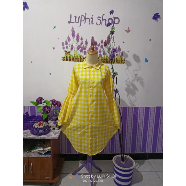 tunik ungu lilac (tunik rumbai ungu cantik)