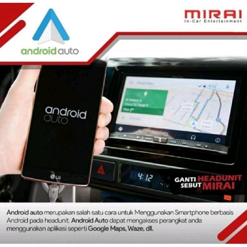 Head Unit Android MIRAI MR 1032 CP Apple Car Play